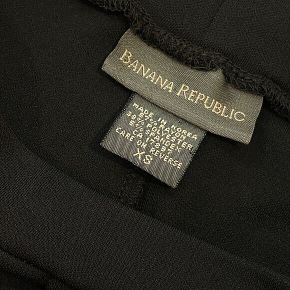 ~ Banana Republic XS Pants Wide Leg, High Rise* Flowy Black Stretchy Lightweight - Picture 6 of 13